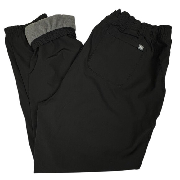 Gerry Jogger Windbreaker Pants Womans Large Black Fleeced Lined Active Hike New - Picture 5 of 11
